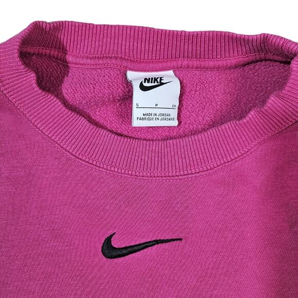Nike Pink Center Swoosh Sweatshirt - Picture 2 of 5